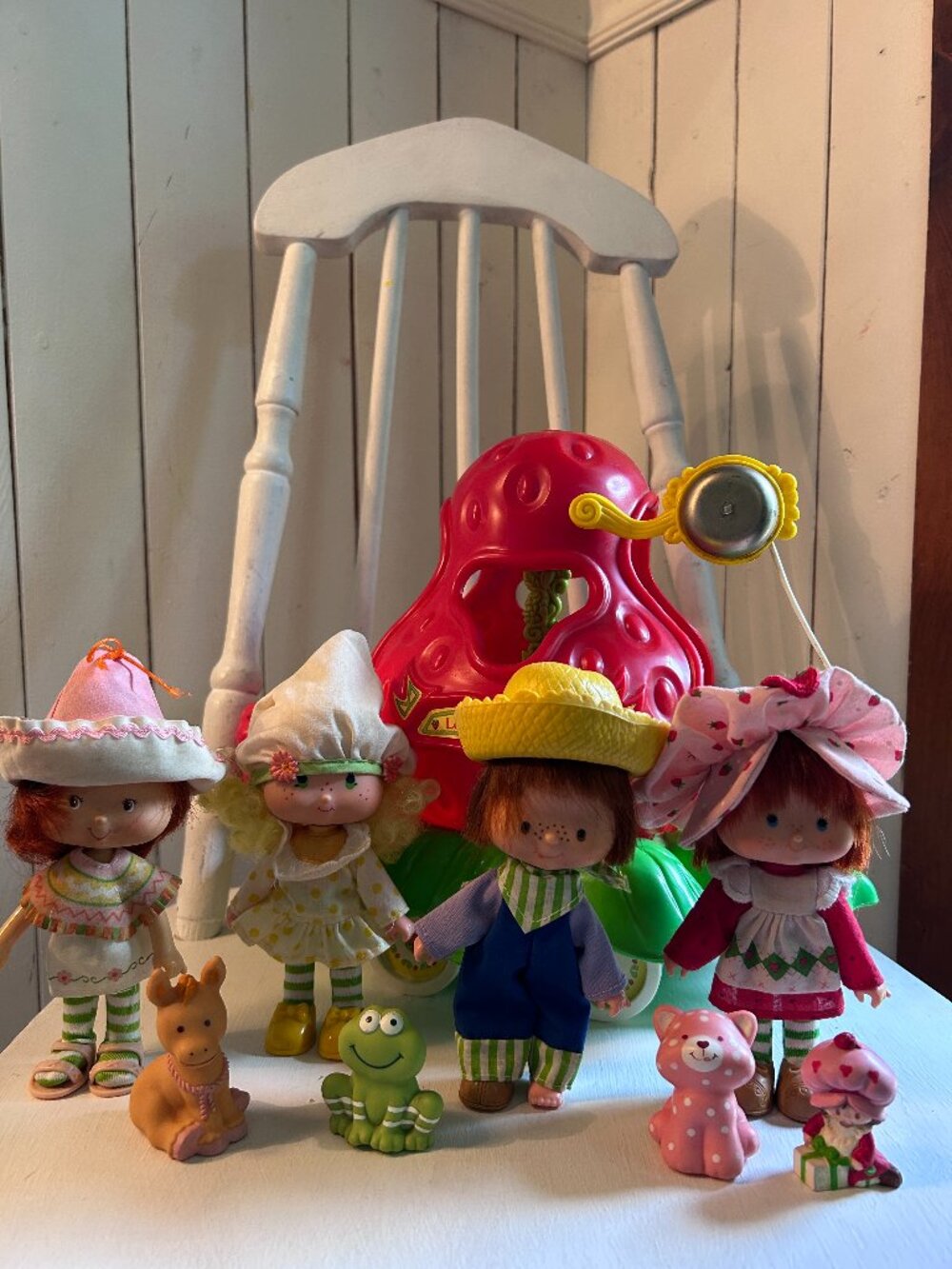 Strawberry Shortcake vintage lot, Frog, Cafe Ole, Burrito, Custard, Huckleberry